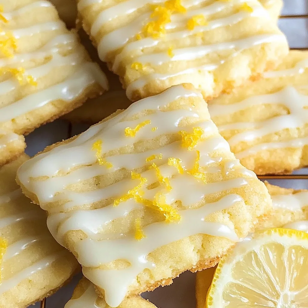 Lemon Shortbread Cookies