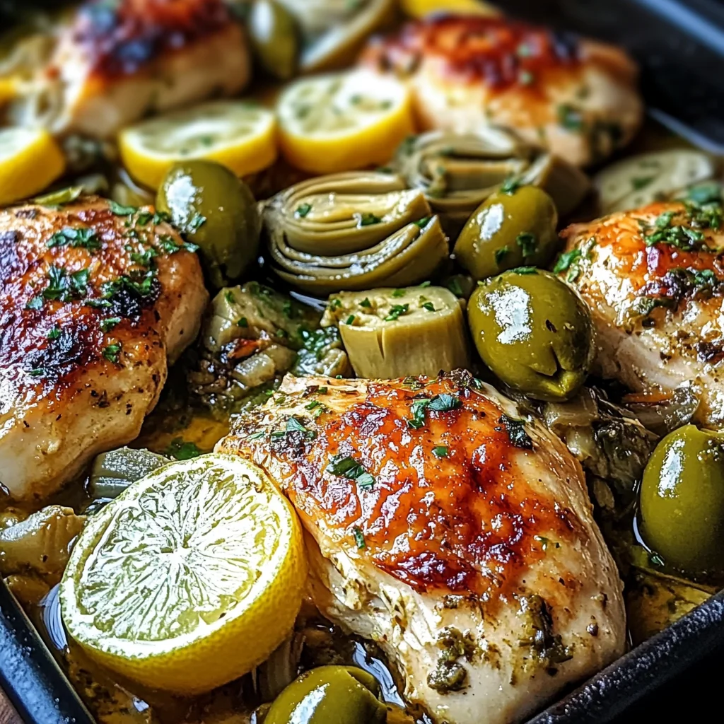 Mediterranean Lemon Chicken with Artichokes & Olives Magic
