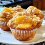 Peach Cobbler Muffins