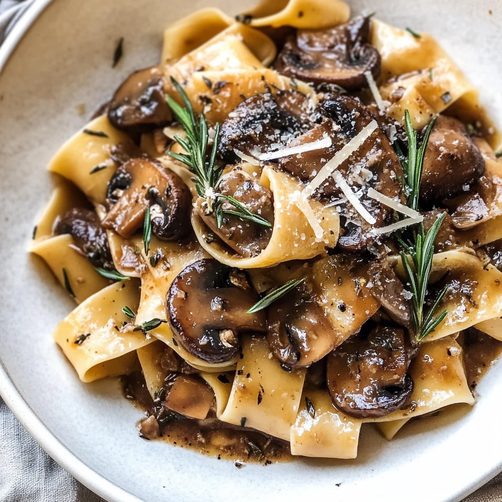 Portobello Mushroom Pappardelle
