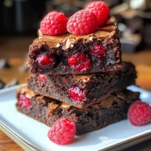 Raspberry Brownies!