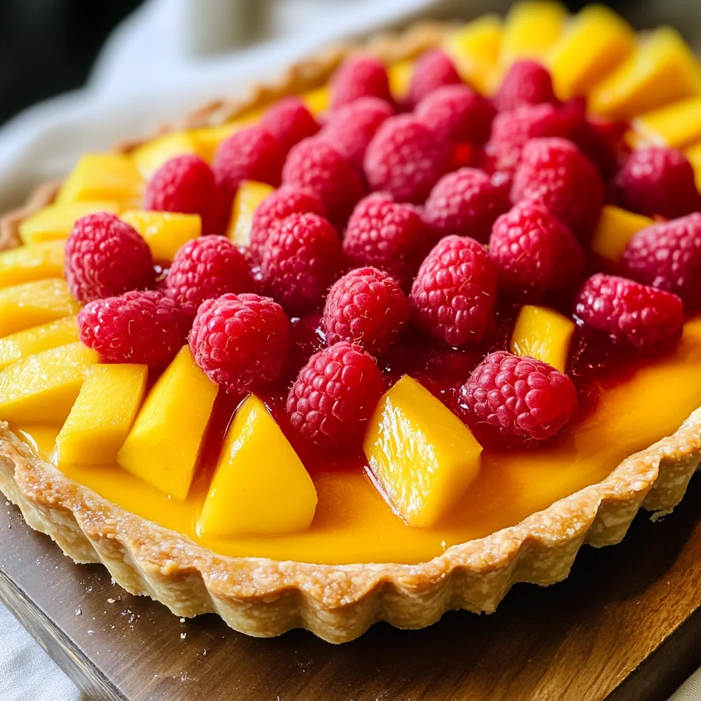 Raspberry Mango Tart