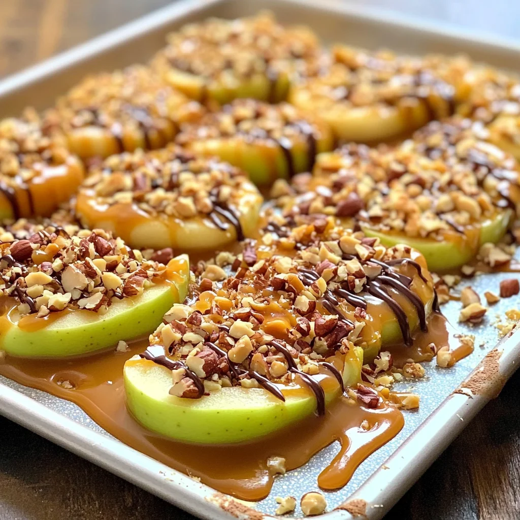 Sheet Pan Caramel Apples