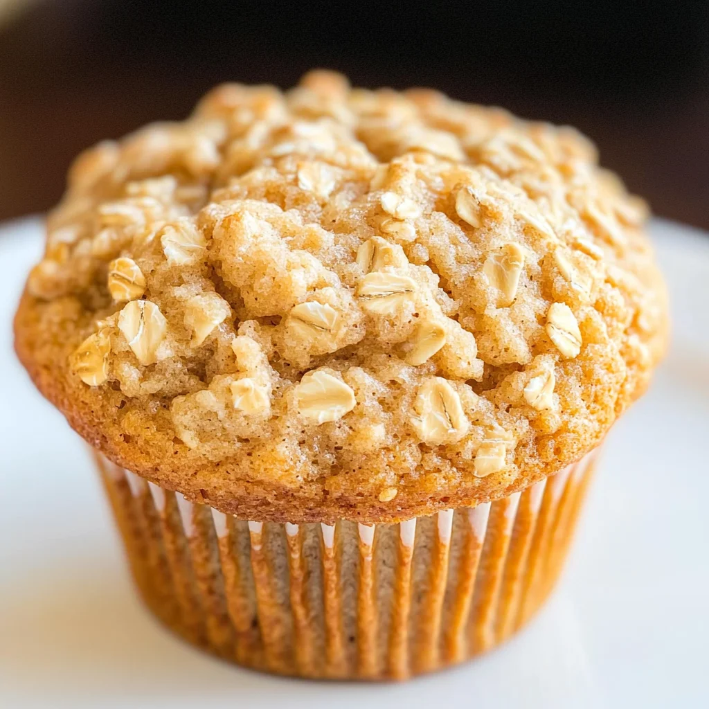 Skinny Oatmeal Brown Sugar Muffins