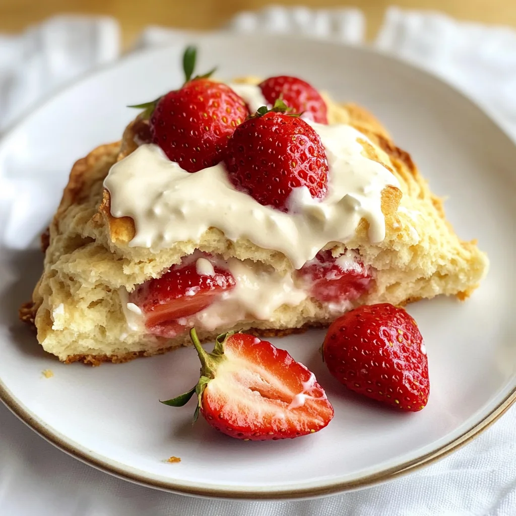 Strawberries and Cream Scones