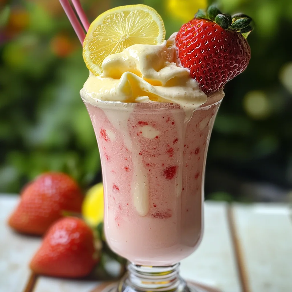 Strawberry Frosted Lemonade.
