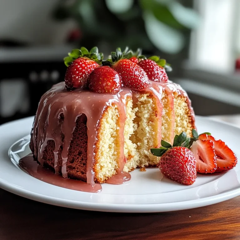 Strawberry Pound Cake Recipe
