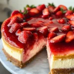THE BEST STRAWBERRY CHEESECAKE RECIPE