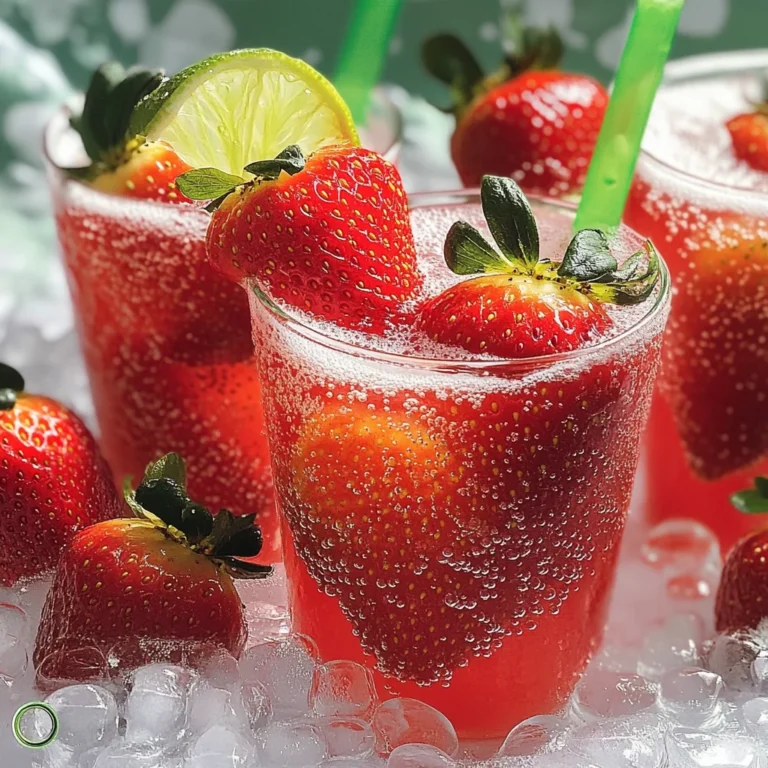 Tart and Sweet Strawberry Limeade