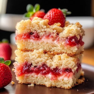 Vegan Strawberry Crumb Cake