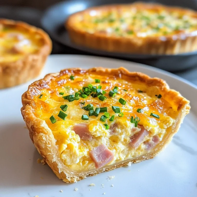 chicken ham Cheese Quiche