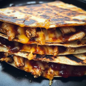 Blackstone Hot Honey BBQ Chicken Quesadillas