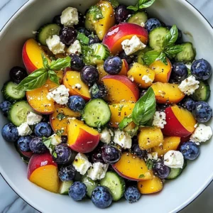 Blueberry Peach Feta Salad: A Refreshing Summer Delight