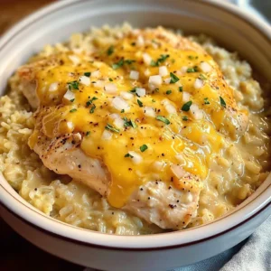 Cheddar Crockpot Chicken and Rice