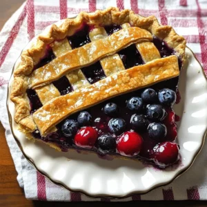 Cherry and Blueberry Pie