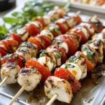 Chicken Caprese Kebabs