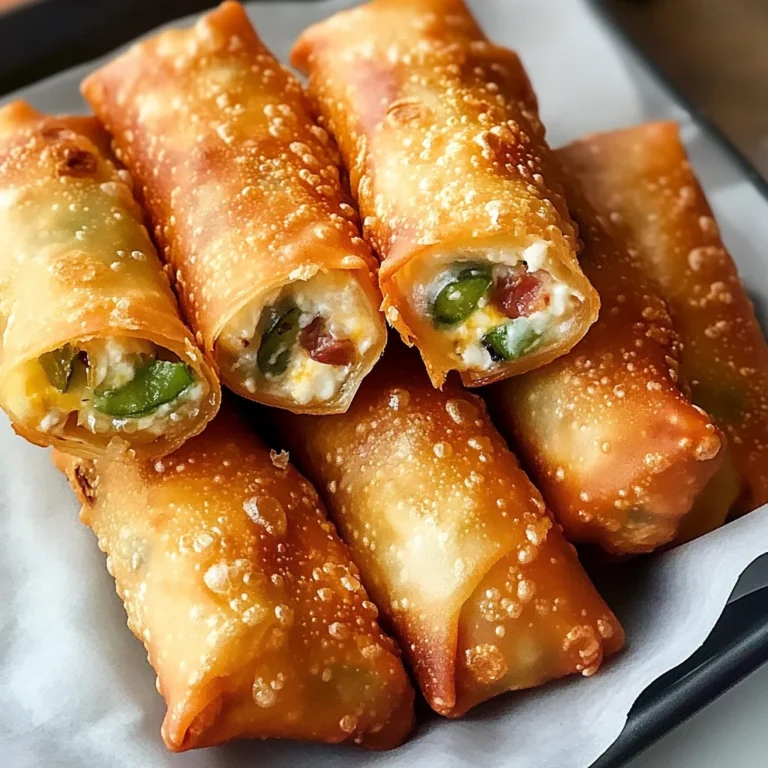 Crunchy Mini Jalapeño Popper Egg Rolls You’ll Crave Always
