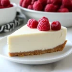 Easy Vanilla Bean White Chocolate Mousse Cheesecake