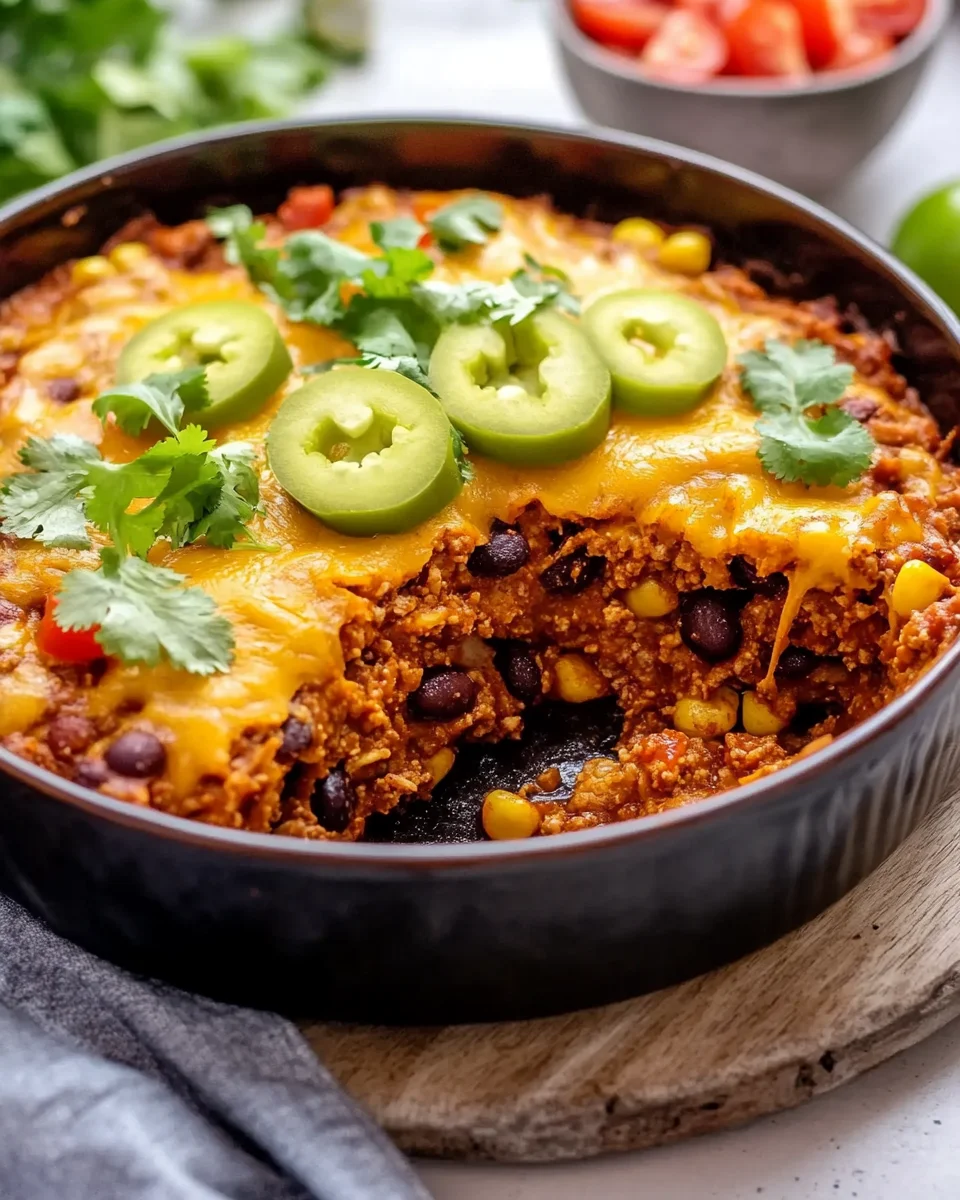 Easy Vegan Crockpot Enchilada Casserole