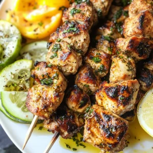 Greek Chicken Kabobs