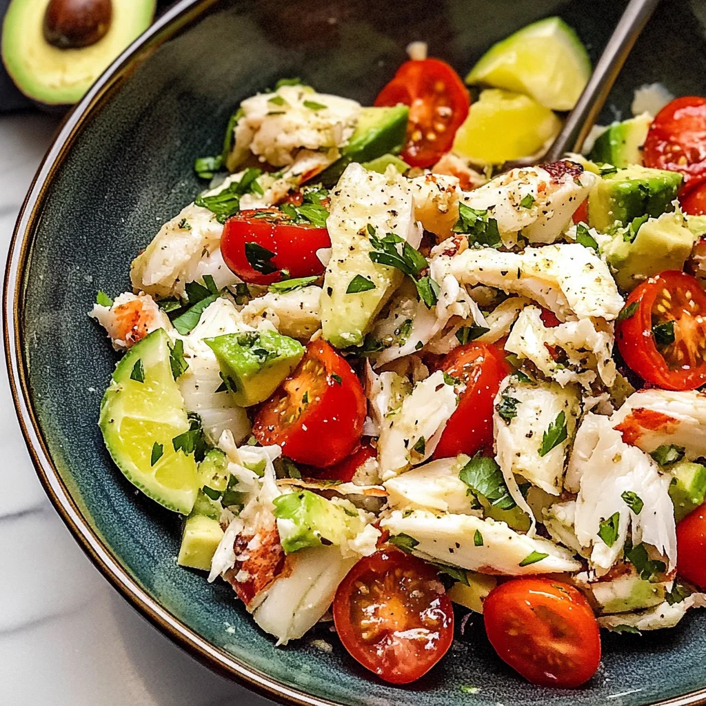 Healthy Crab Meat Salad (No Mayo)