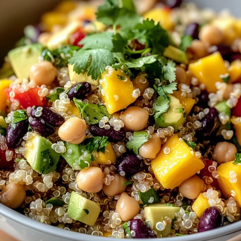 High-Protein Mediterranean Quinoa Salad (Fresh & Filling)