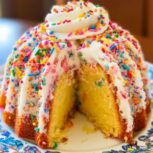 Homemade Funfetti Bundt Cake