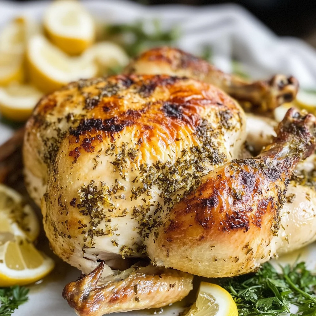 Keto Lemon Herb Rotisserie Chicken