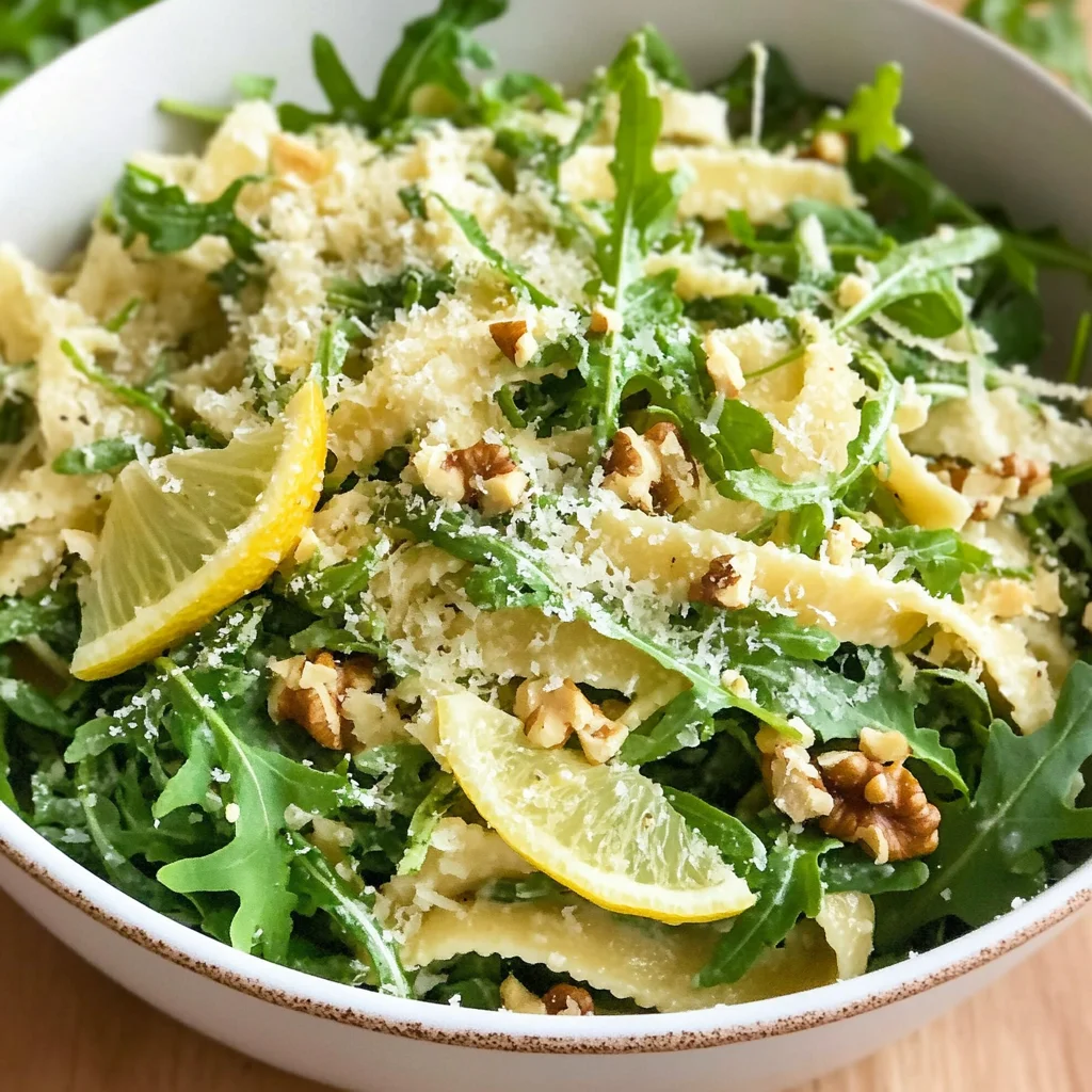 Lemon Arugula Pasta Salad