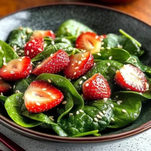 Light Strawberry-Spinach Salad: A Refreshing Summer Delight