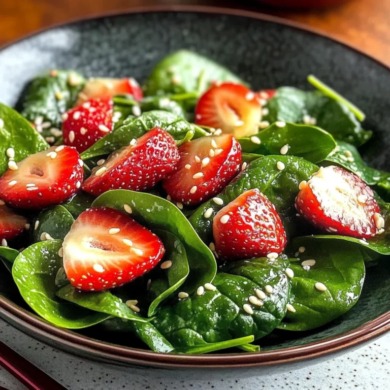 Light Strawberry-Spinach Salad: A Refreshing Summer Delight