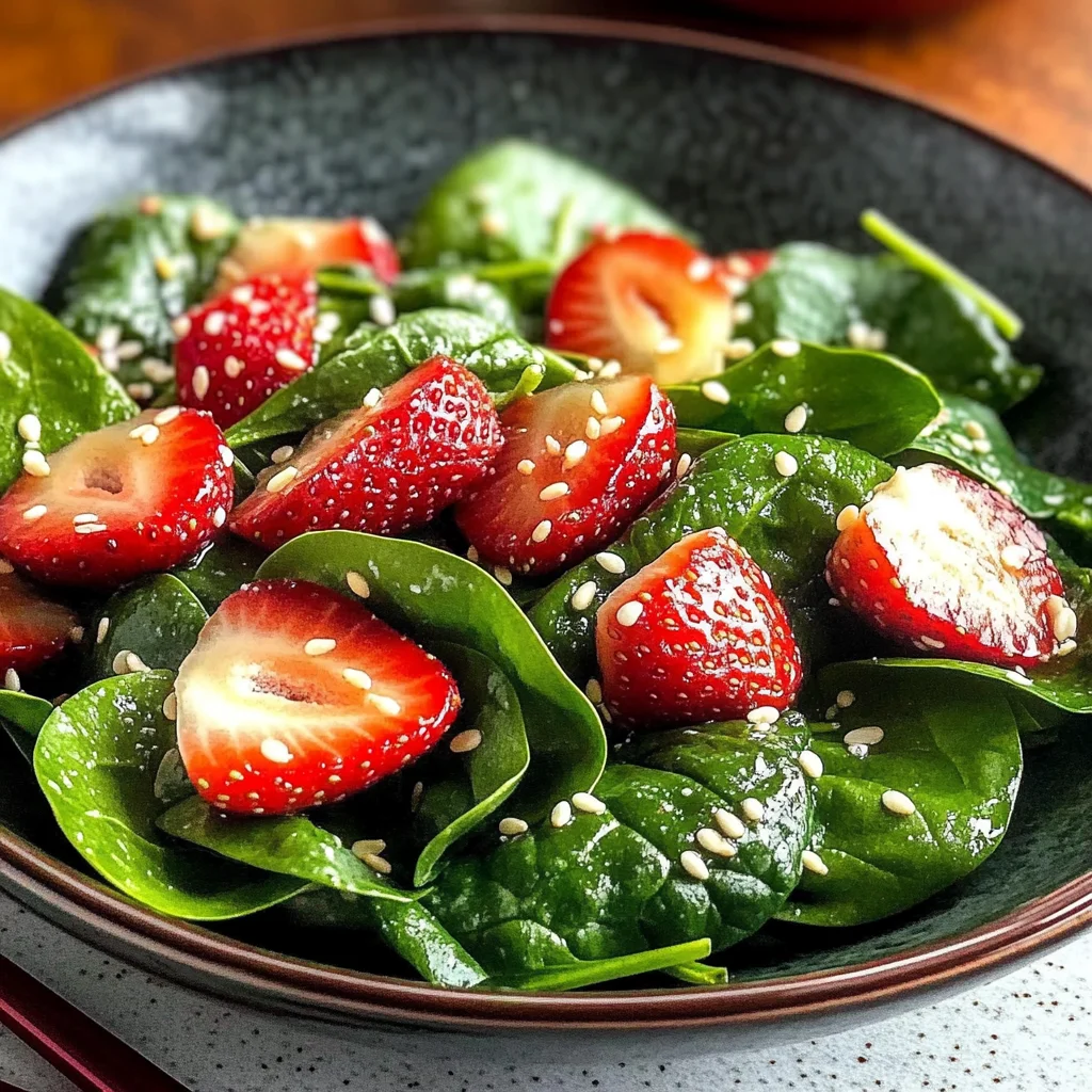Light Strawberry-Spinach Salad: A Refreshing Summer Delight