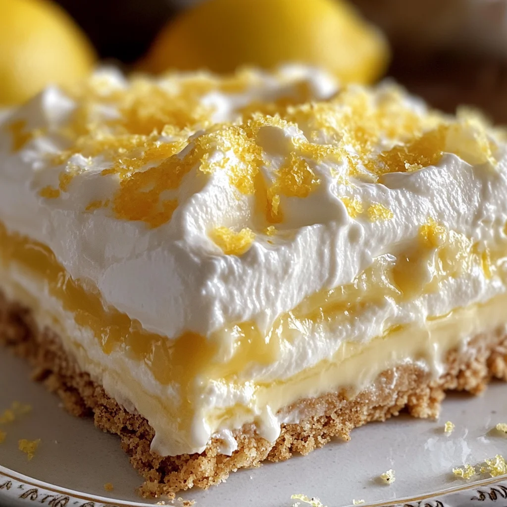 No-Bake Lemon Lasagna Dessert : Creamy, Zesty & Perfect for Spring