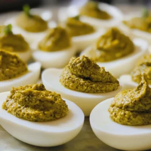 Pesto Deviled Eggs