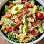 Quick Gluten Free Dairy Free BLT Pasta Salad