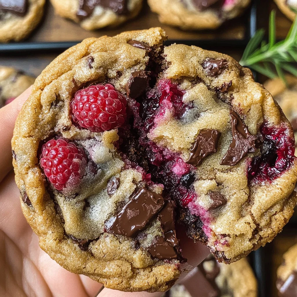 Raspberry Chocolate Chip Cookies