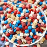 Red, White, and Blue Muddy Buddies