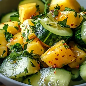 Refreshing Pineapple Cucumber Salad for a Tropical Twist