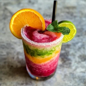Sangria Swirled Frozen Margaritas