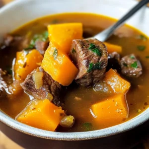 Slow Cooker Beef Soup with Squash Recipe