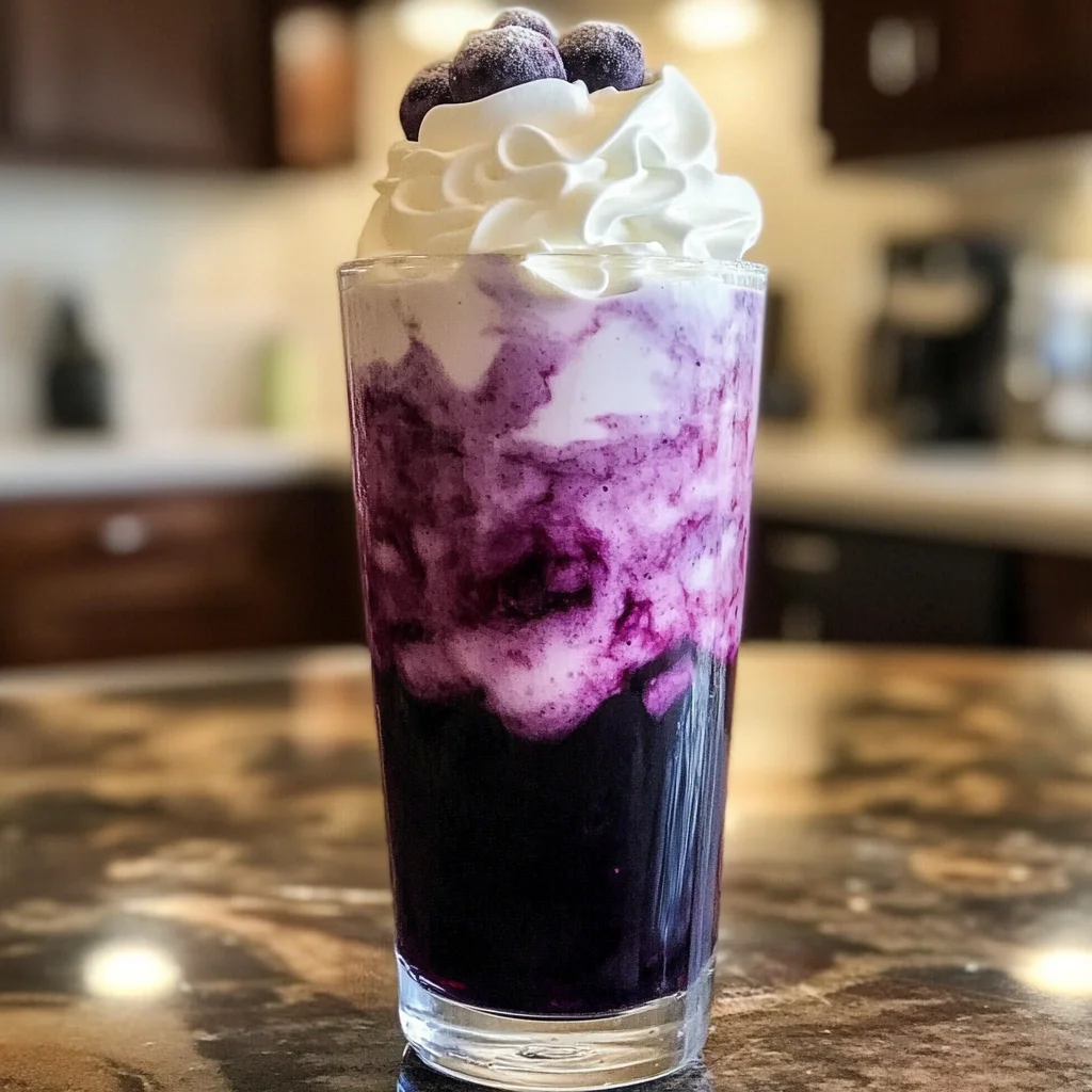 Sugar Free Blueberry Italian Cream Soda