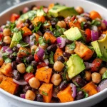 Sweet Potato, Black Bean, and Chickpea Salad