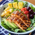 Teriyaki Sesame Grilled Salmon Salad