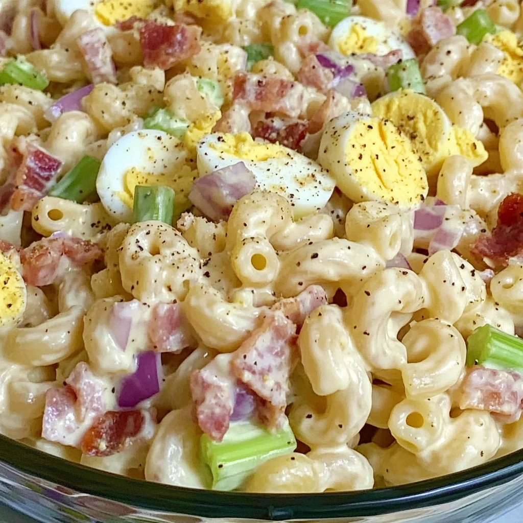 Turkey Bacon And Egg Pasta Salad