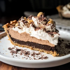 Vintage Chocolate Peanut Butter Pie