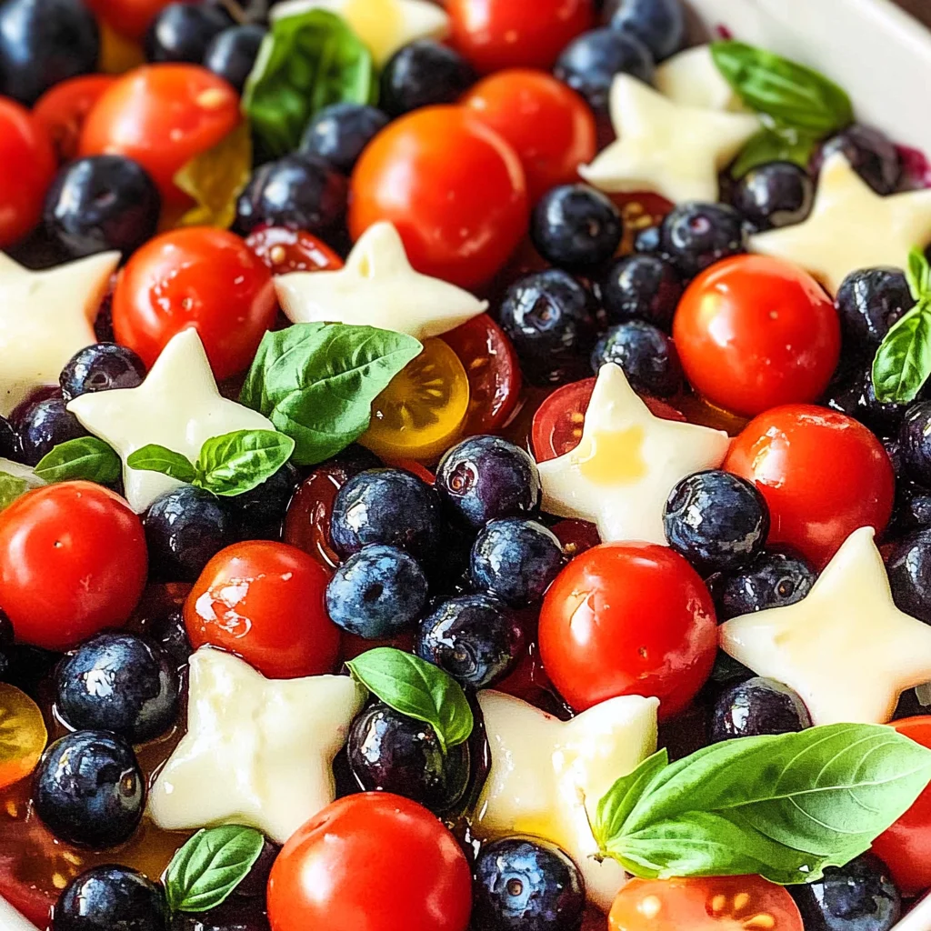 4th of July Salad - The Berry Caprese Salad