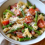 Asparagus Pasta Salad with Italian Dressing