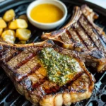 Grilled T-Bone Steaks with Cowboy Butter