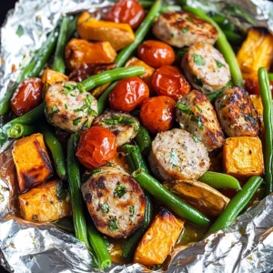 Sausage & Veggie Foil Packets
