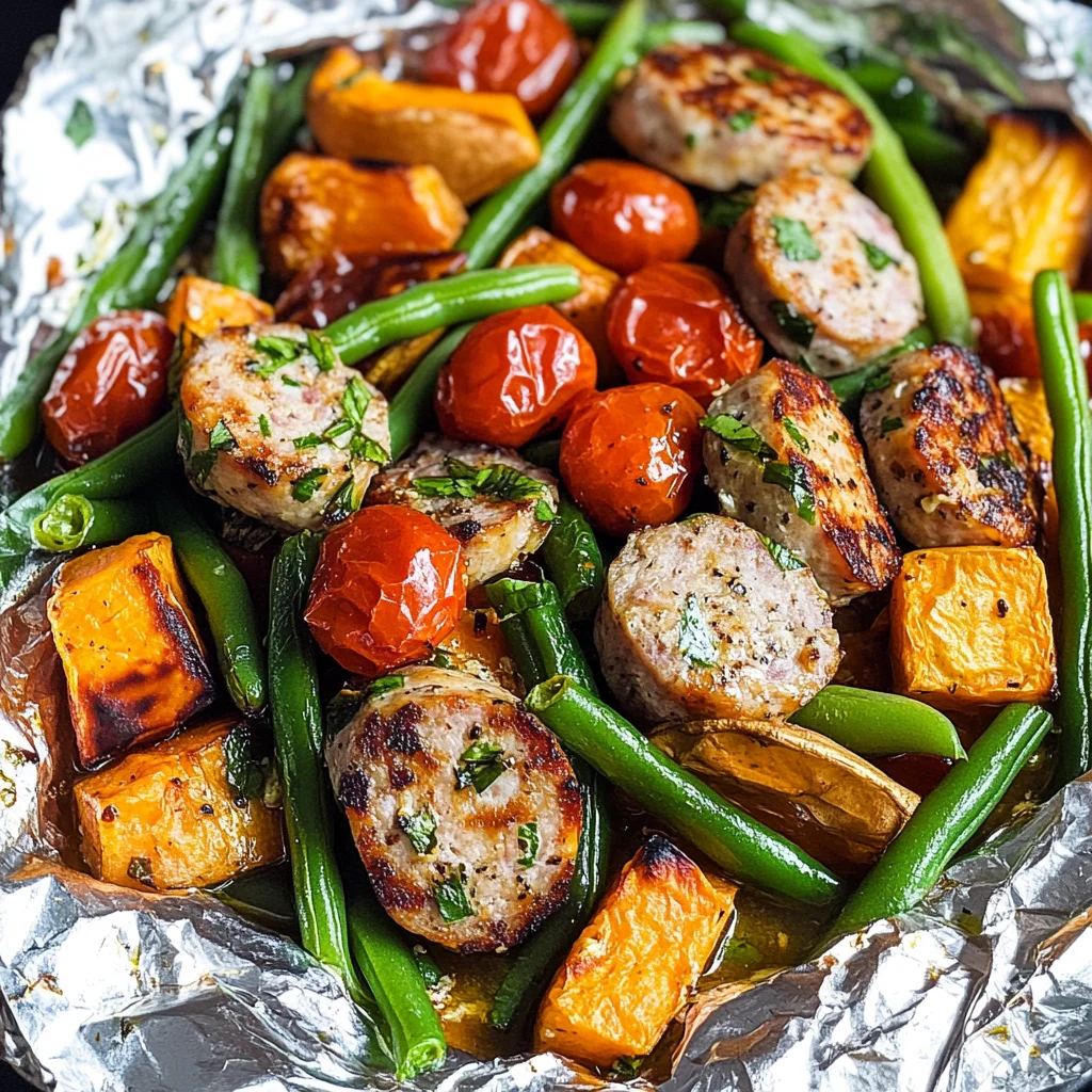 Sausage & Veggie Foil Packets